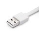 Flat Lighting Charge and Sync Cable White Color