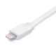 Flat Lighting Charge and Sync Cable White Color