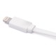 Flat Lighting Charge and Sync Cable White Color