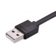 Flat Lighting Charge and Sync Cable Black Color