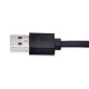 Flat Lighting Charge and Sync Cable Black Color