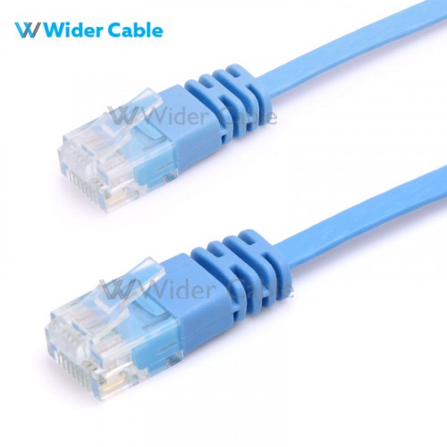 Ultra Slim Flat CAT6 UTP 32AWG 250MHz Bare Copper Ethernet Network Patch Cable