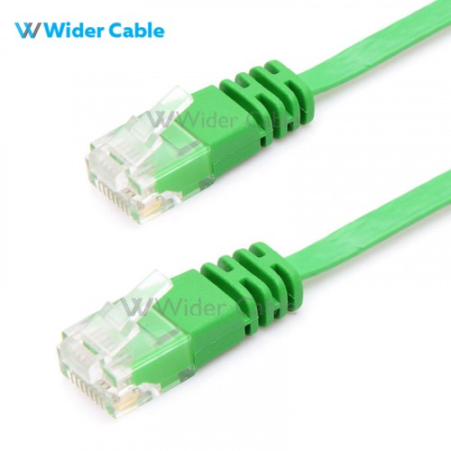 CAT6 Flat Ethernet Network Patch Cable-Green