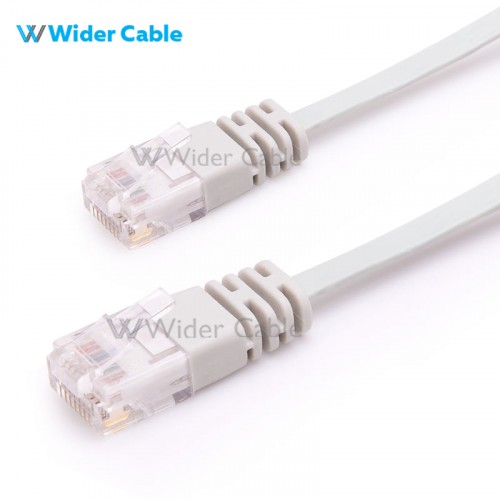 Ultra Slim Flat CAT6 UTP 32AWG 250MHz Bare Copper Ethernet Network Patch Cable