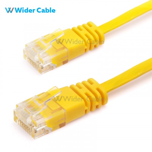 Super Flat CAT6 Cable Yellow Color