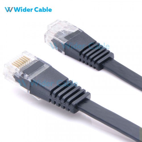 1.5Meter Flat CAT5e Ethernet Network Patch Cable Black Color