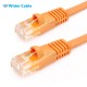 Snagless Flat CAT6 UTP 250MHz Bare Copper Ethernet Network Patch Cable Black Color