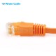 Snagless Flat CAT6 UTP 250MHz Bare Copper Ethernet Network Patch Cable Black Color