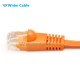 Snagless Flat CAT6 UTP 250MHz Bare Copper Ethernet Network Patch Cable Black Color