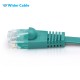 Snagless Flat CAT6 UTP 250MHz Bare Copper Ethernet Network Patch Cable Green Color