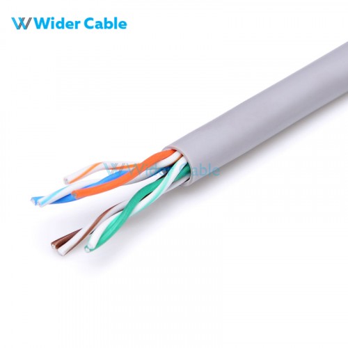 1000FT 24AWG CAT.5e 100MHz UTP Bare Copper Ethernet Network Bulk Cable - Grey Color