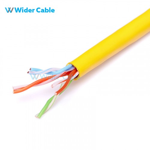 1000FT 24AWG CAT.5e 100MHz UTP Bare Copper Ethernet Network Bulk Cable - Yellow  Color