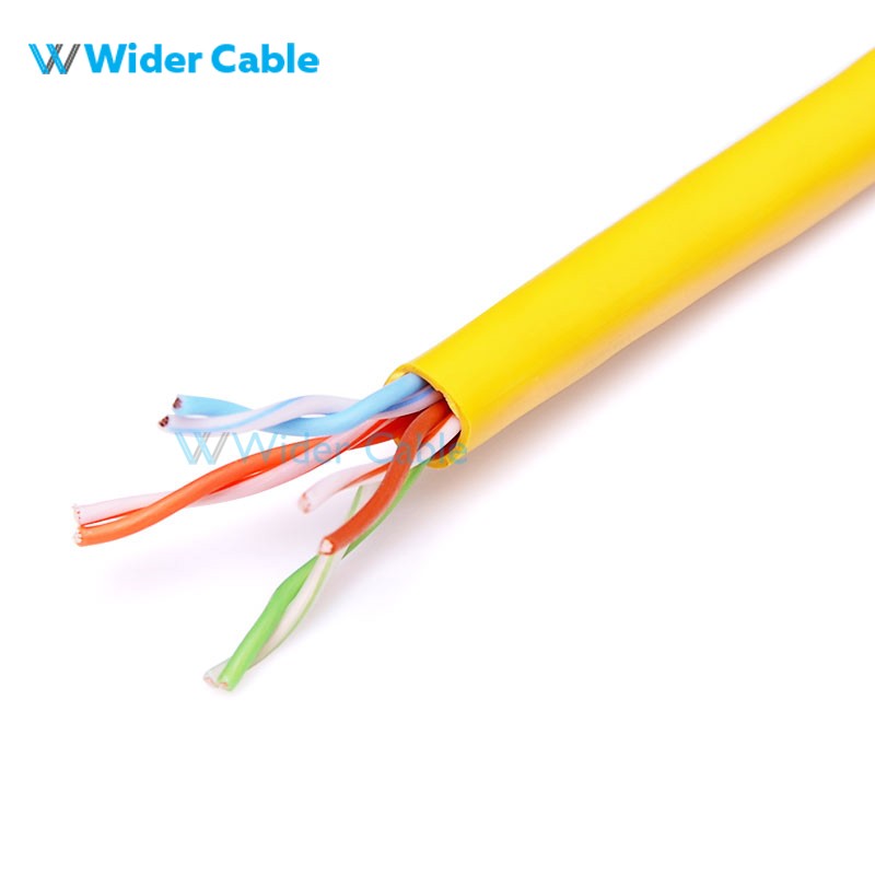 1000FT 24AWG CAT.5e 100MHz UTP Bare Copper Ethernet Network Bulk Cable - Yellow  Color