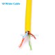 1000FT 24AWG CAT.5e 100MHz UTP Bare Copper Ethernet Network Bulk Cable - Yellow  Color