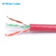 1000FT 23AWG CAT.6 250MHz UTP Bare Copper Ethernet Network Bulk Cable - Red Color