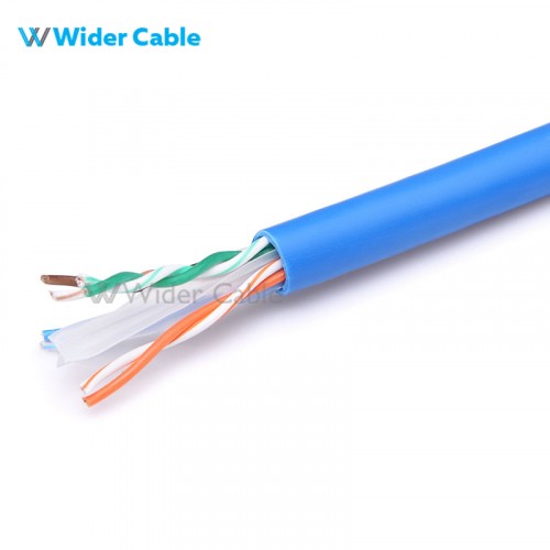 1000FT 23AWG CAT.6 250MHz UTP Bare Copper Ethernet Network Bulk Cable - Blue Color