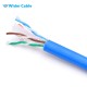 1000FT 23AWG CAT.6 250MHz UTP Bare Copper Ethernet Network Bulk Cable - Blue Color