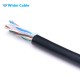 1000FT 23AWG CAT.6 250MHz UTP Bare Copper Ethernet Network Bulk Cable - Black Color
