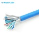 CAT6a SSTP Ethernet Network Bulk Cable Blue Color