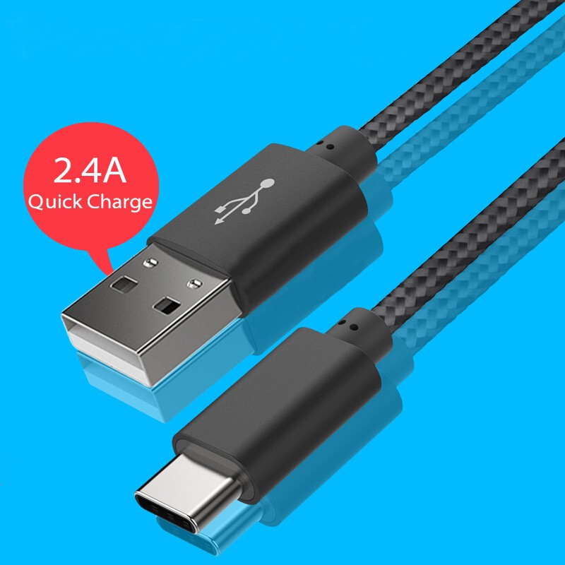 USB-C to USB-A cable Black Color