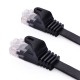 Flat CAT5e Ethernet Patch Cable Black Color