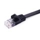 Flat CAT5e Ethernet Patch Cable Black Color