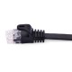 Flat CAT5e Ethernet Patch Cable Black Color