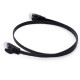 Flat CAT5e Ethernet Patch Cable Black Color