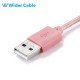 Best Quality Fast Charging Lighting Cable iPhone Cable Nylon Braided Red Pink Color
