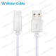 Fast Charging USB-C Cable Nylon Braided Silvery Color