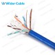 High Quality CAT.6 SFTP Bulk Cable Bare Copper Braided Blue Color