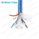High Quality CAT.6 SFTP Bulk Cable Bare Copper Braided Blue Color