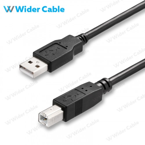 USB 2.0 AM to BM Print Cable Manufacturer Black Color
