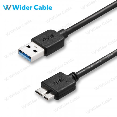 Slim Micro 10P  to USB 3.0 AM Cable Black