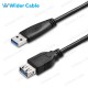 USB 3.0 AM TO AF Cable Black