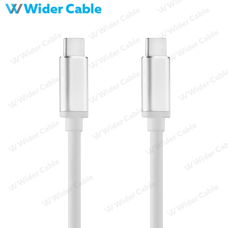 USB C To USB C Cable White Color