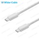 Fashionable Design USB C To USB C Cable White Color