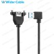 USB 3.0 A Male To A Female Cable Black Color With Lock Screw