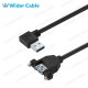 USB 3.0 A Male To A Female Cable Black Color With Lock Screw