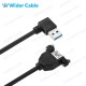 USB 3.0 A Male To A Female Cable Black Color With Lock Screw