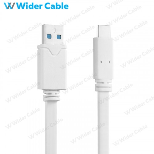 High Speed Best Cable Type C Gen 1 USB 3.0 Flat Cable White Color